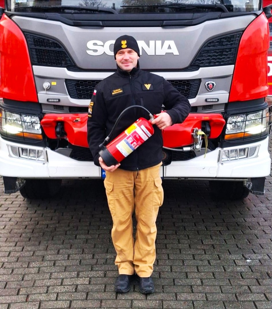 Wzorowa postawa strażaka z Raciborza poza godzinami służby