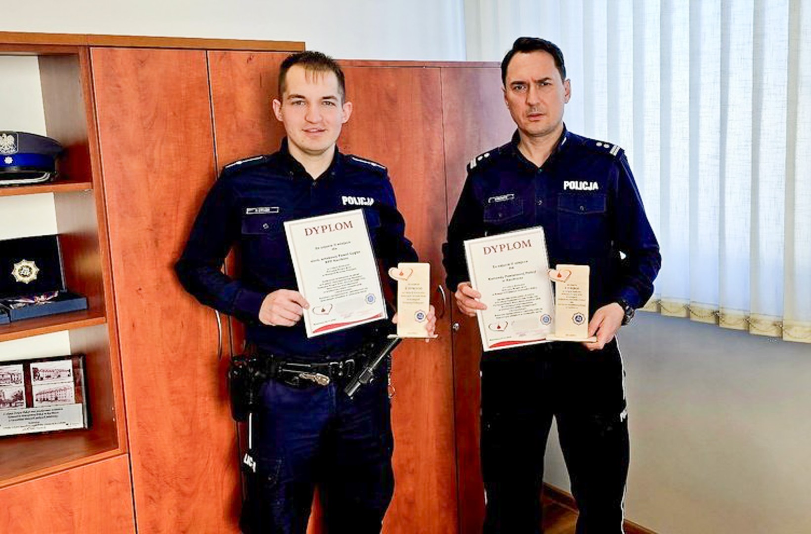 Drugie miejsce dla raciborskiej policji w konkursie Policyjna Kropla Krwi