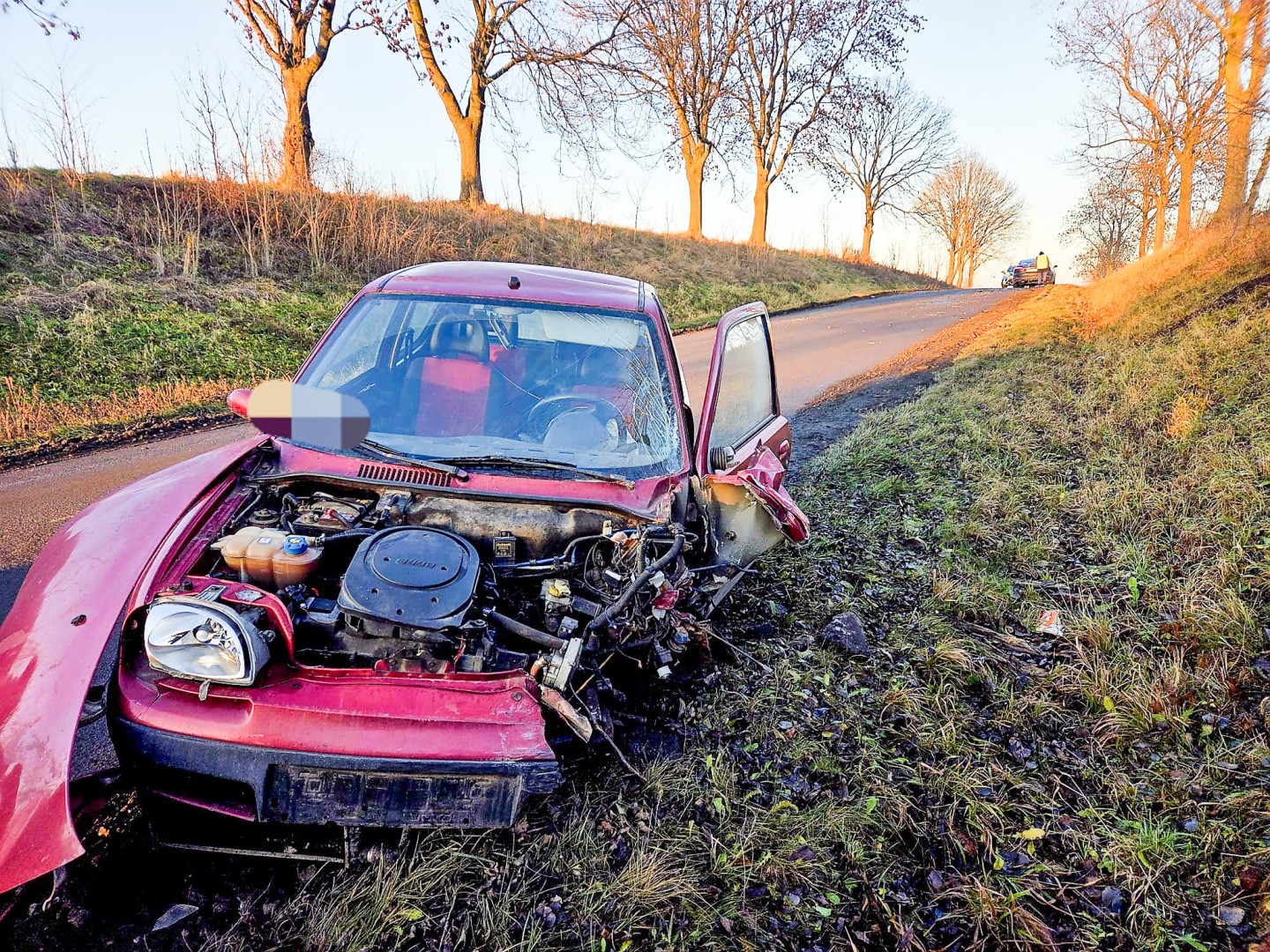 Zderzenie dwóch aut na ulicy Pietrowickiej w Pawłowie