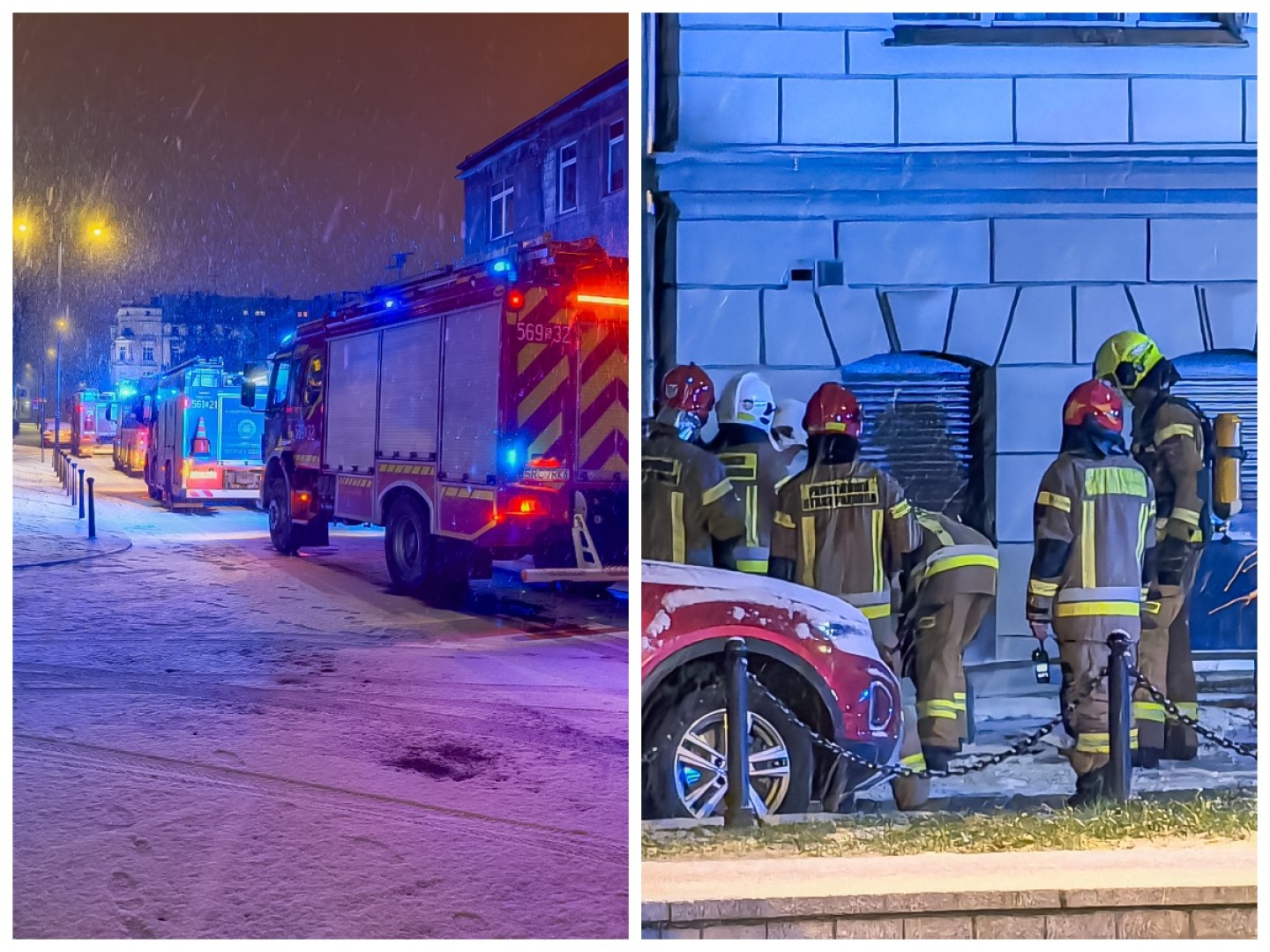 Sylwestrowa noc straży pożarnej: zadymienie na pl. Jagiełły, alarm na Gamowskiej