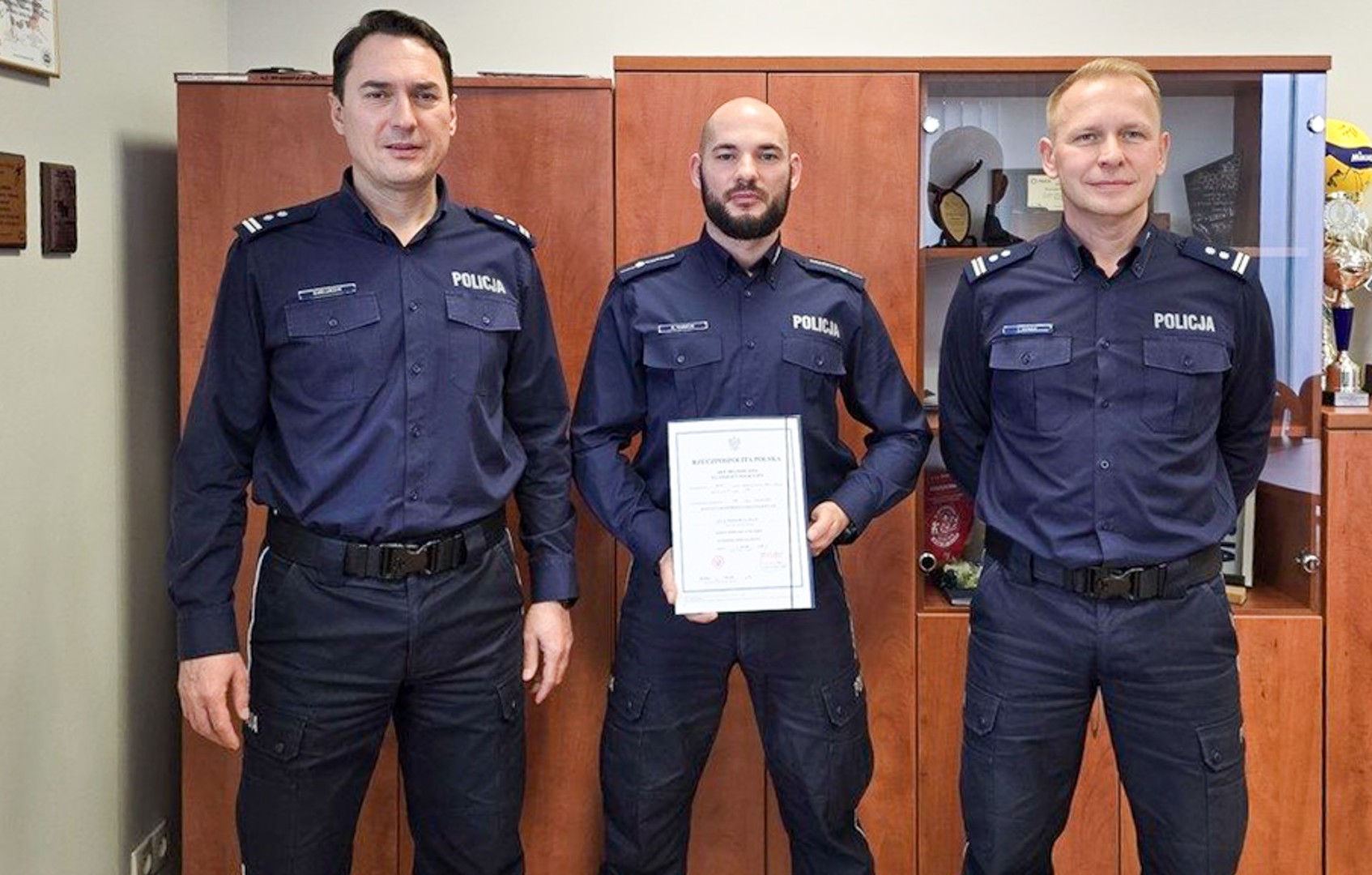 Uroczyste mianowanie funkcjonariuszy w Komendzie Powiatowej Policji w Raciborzu