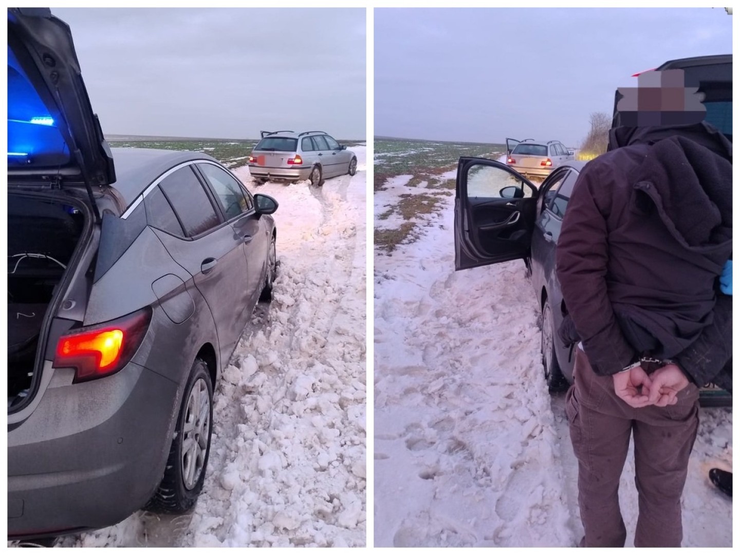 Ucieczka przed policyjną kontrolą zakończyła się w zaspie