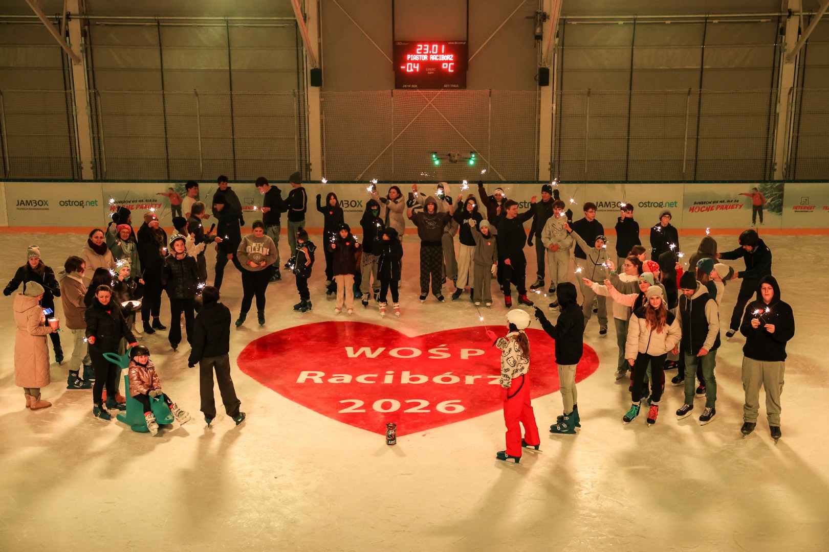 Lodowe serce WOŚP na Piastorze. Wyjątkowy początek finału w Raciborzu