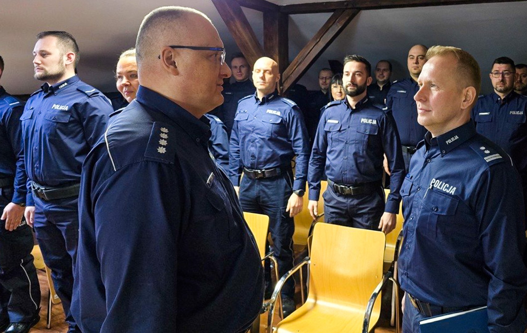 Roczna odprawa w Komisariacie Policji w Kuźni Raciborskiej