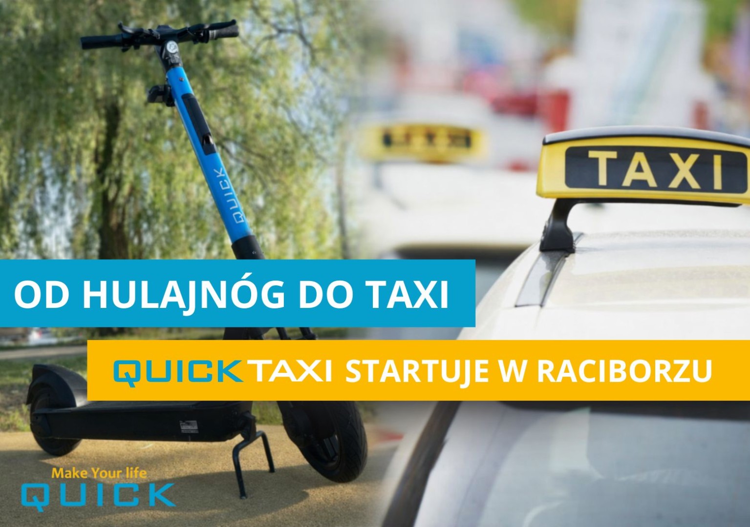 „Zaczęliśmy od hulajnóg. Dziś czas na Taxi” – Quick rozwija skrzydła w Raciborzu i poszukuje chętnych do współpracy