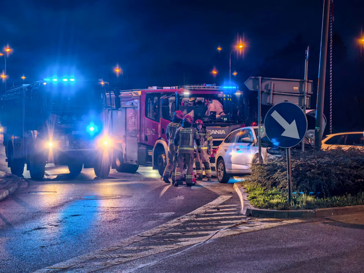 Dwa promile i uderzenie w latarnię na Podwalu w Raciborzu