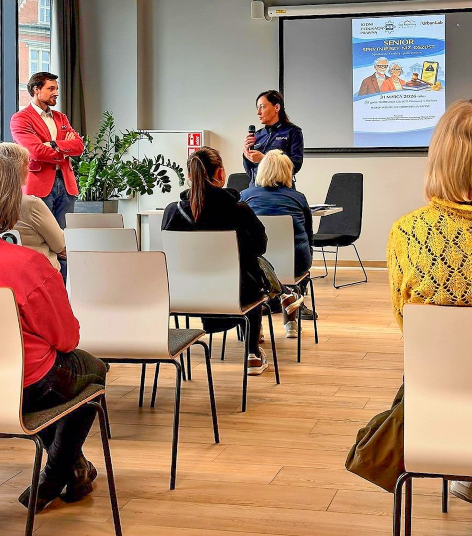 Senior sprytniejszy niż oszust. Spotkanie profilaktyczne w Raciborzu