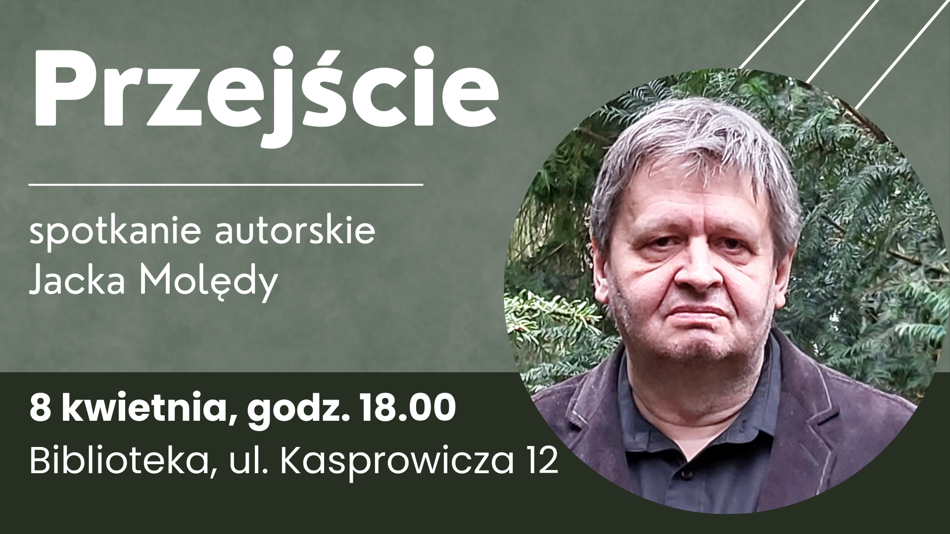 Przejście - spotkanie autorskie Jacka Molędy w raciborskiej bibliotece