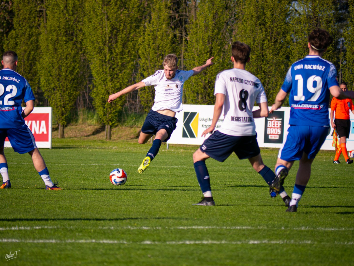Wyrównany mecz i walka do końca. Unia Racibórz dzieli punkty z Naprzodem Czyżowice [FOTO]
