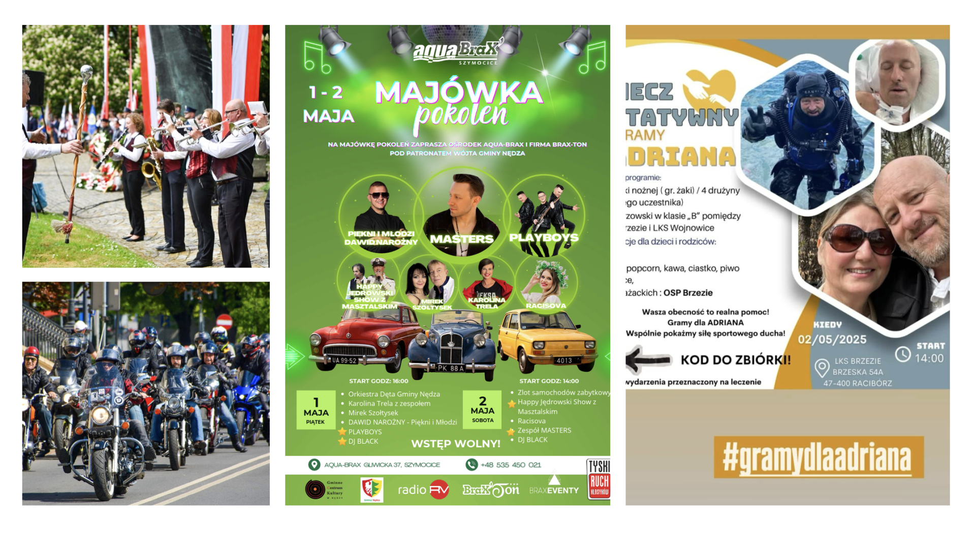 Majówka w powiecie raciborskim. Gwiazdy w Nędzy, atrakcje w grodzie i na zamku, w Brzeziu zagrają dla Adriana [KALENDARIUM]