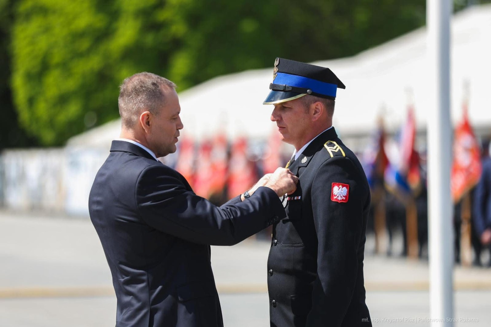 Aleksander Wyglenda z Krzanowic odznaczony Krzyżem Świętego Floriana