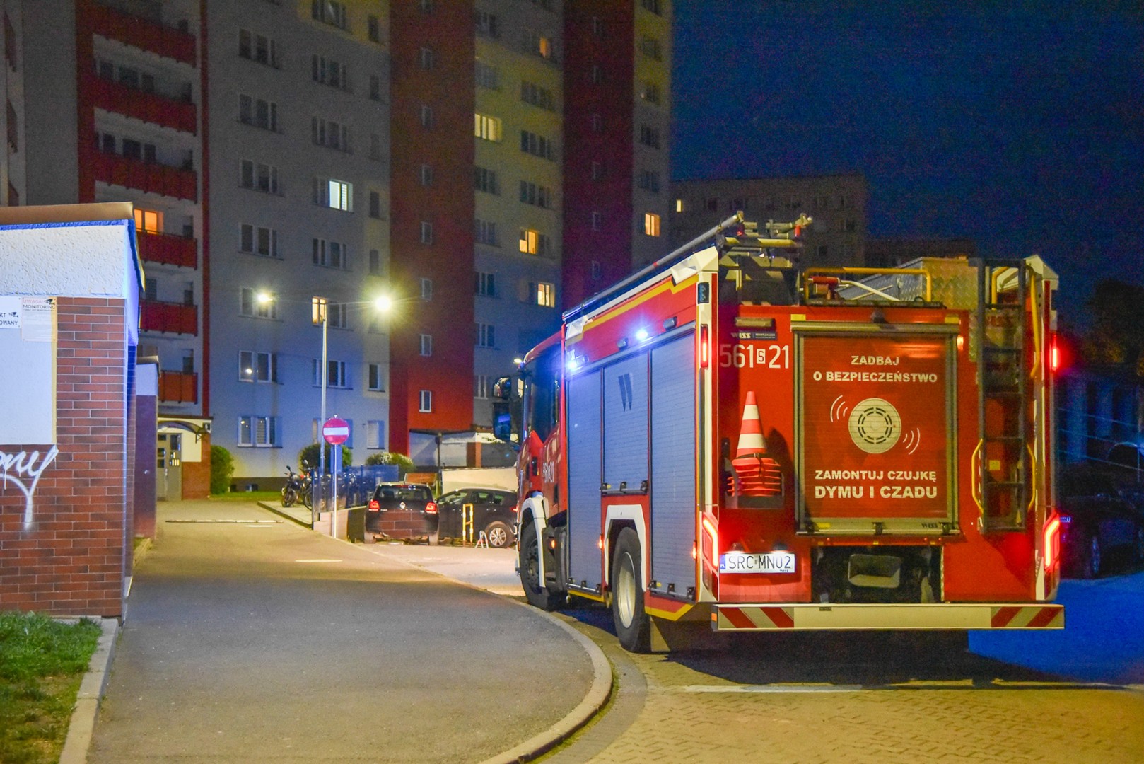 Seria interwencji straży pożarnej w powiecie raciborskim. Działania od alarmów CO po pożar piwnicy