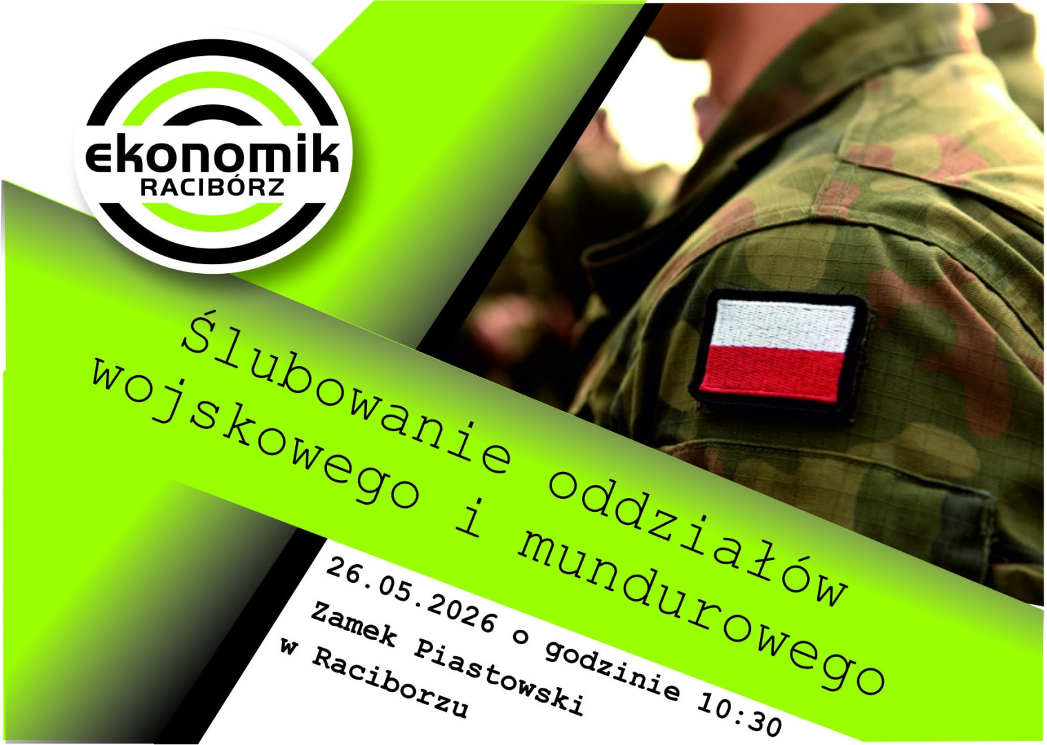 Utrudnienia w ruchu w Raciborzu w związku ze ślubowaniem klas mundurowych [KOMUNIKAT]