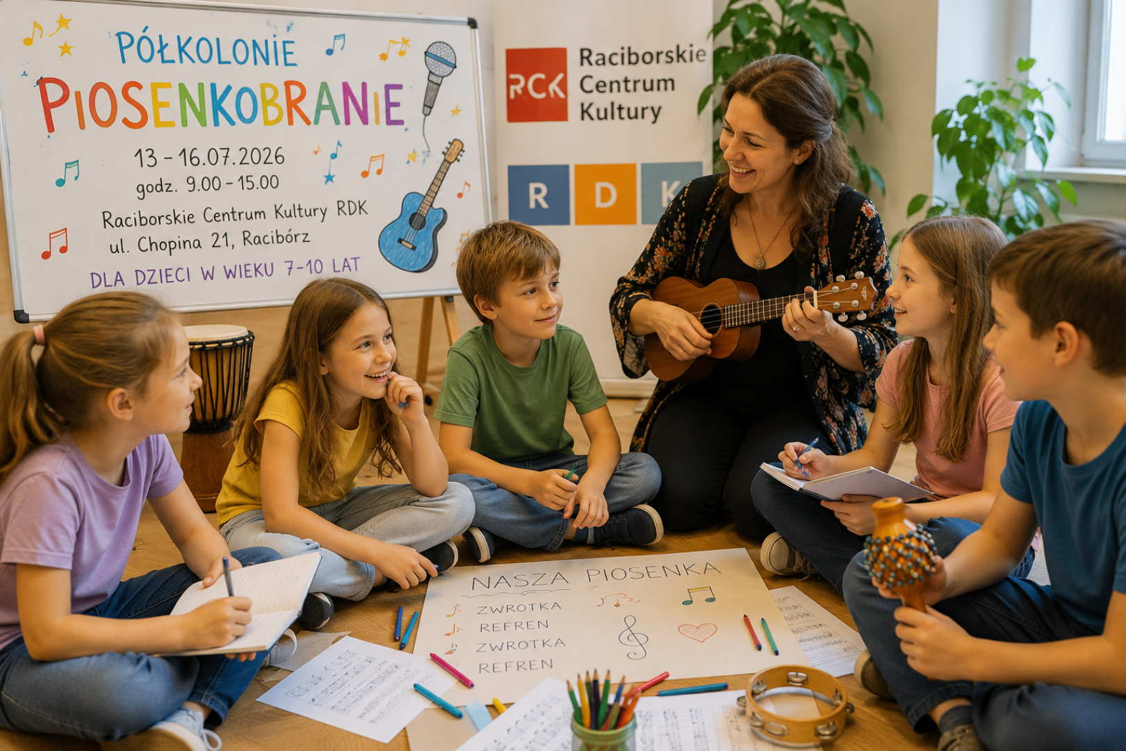 PIOSENKOBRANIE - RCK zaprasza na półkolonie
