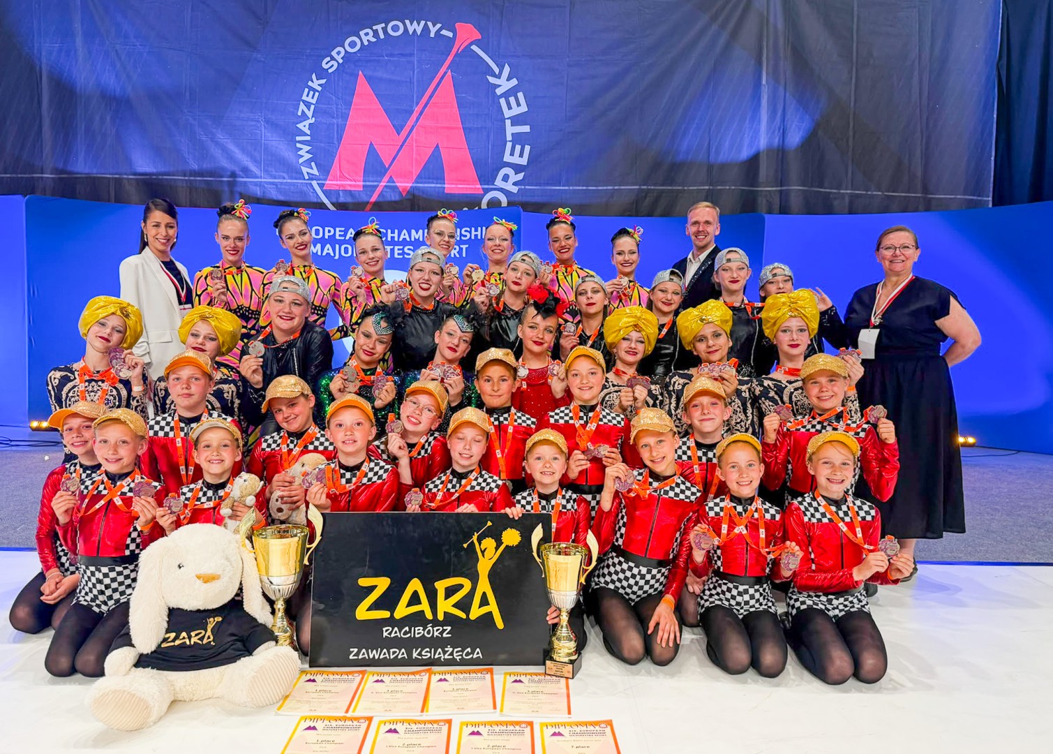 Zwycięstwa mażoretek ZARA na Mistrzostwach Europy IFMS