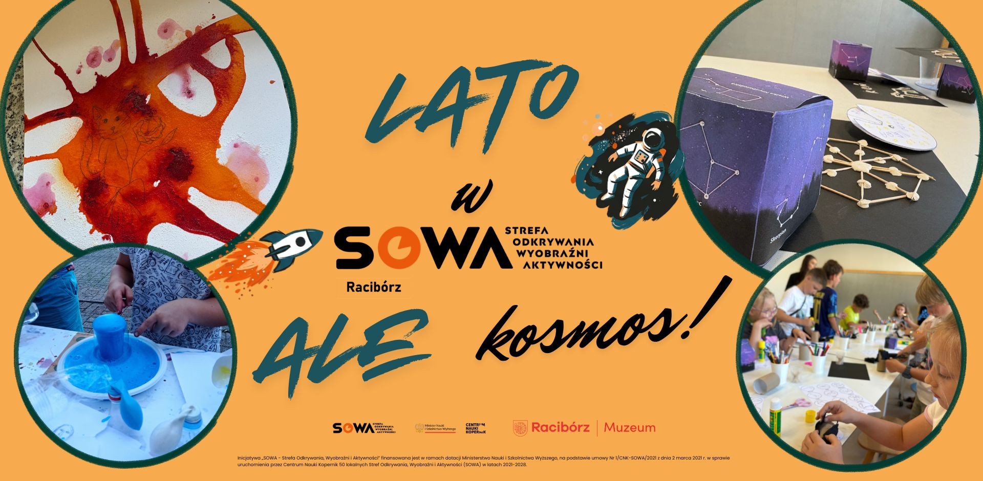 Nadal można dołączyć do kosmicznej przygody! – Ale kosmos!, czyli wakacyjne warsztaty w SOWA Racibórz