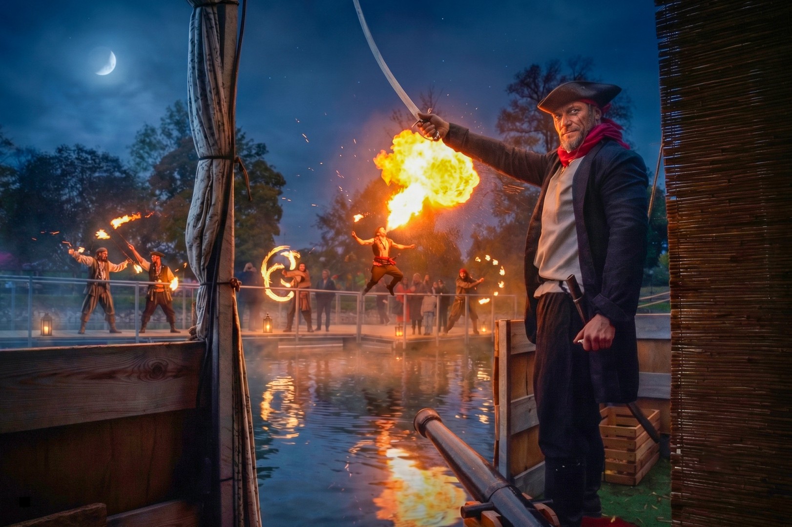Pirackie fire-show na wodzie. Jedyne takie przedstawienie w powiecie [ZAPOWIEDŹ]