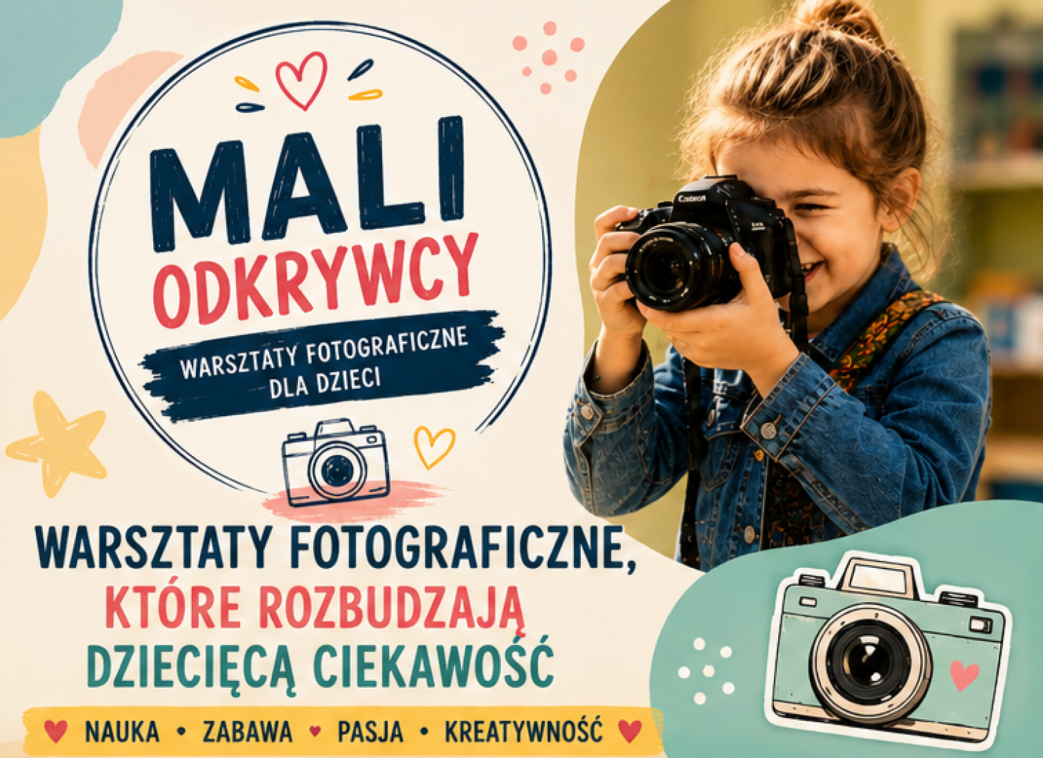 Mali Odkrywcy - Biblioteka zaprasza dzieci na bezpłatne warsztaty fotograficzne