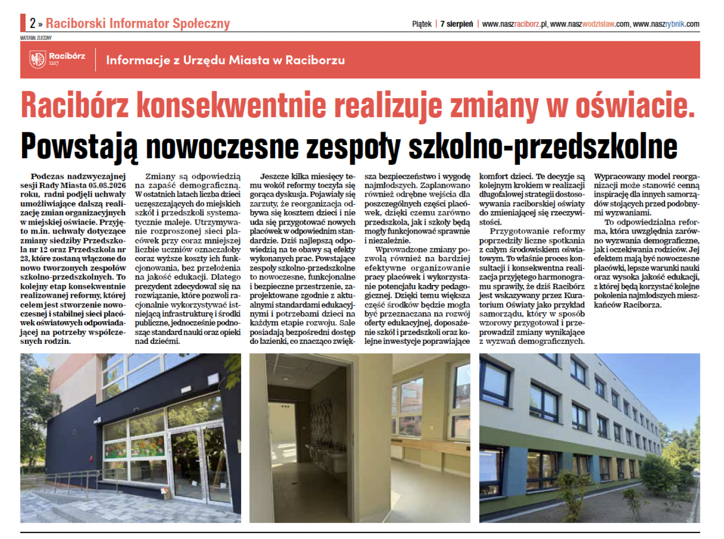 Nowy numer Raciborskiego Informatora Społecznego