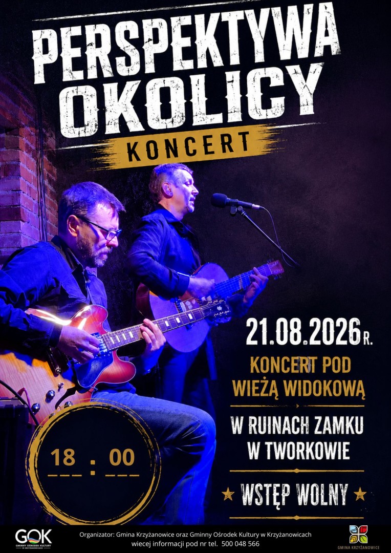 Perspektywa Okolicy zagra pod Wieżą Widokową. Koncert w wyjątkowej scenerii