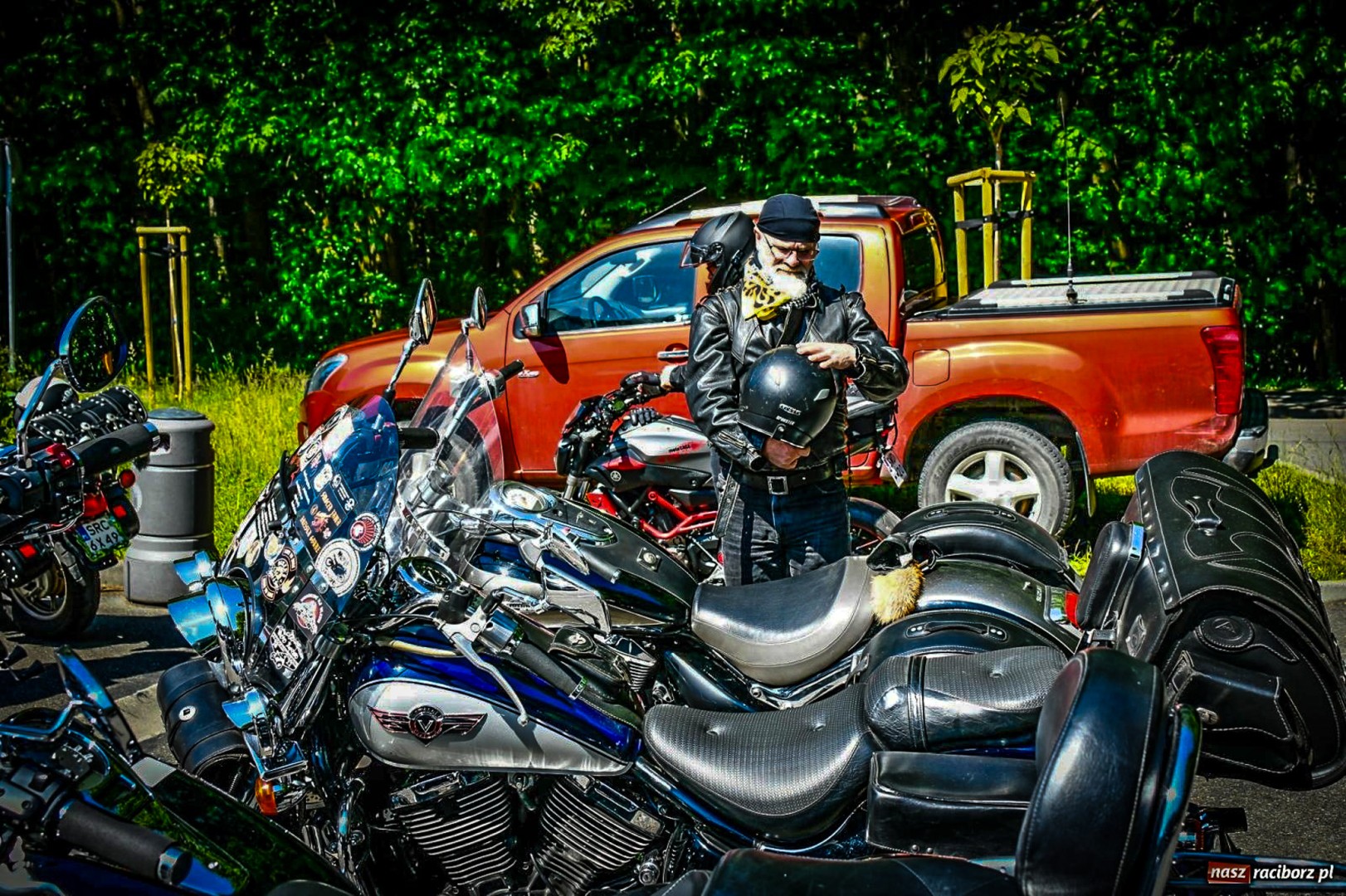 Spotkanie motocyklistów w Raciborzu: Msza dziękczynna i zjazd w Grodzie Średniowiecznym