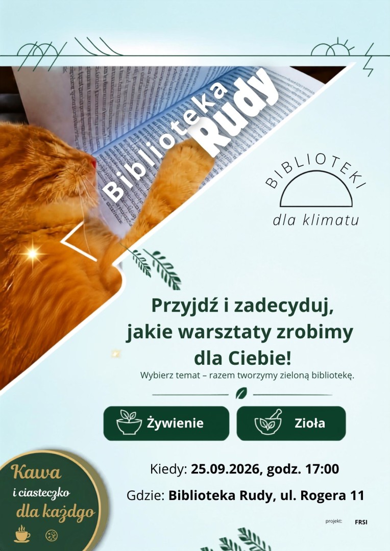 Biblioteka w Rudach zaprasza mieszkańców do wyboru warsztatów