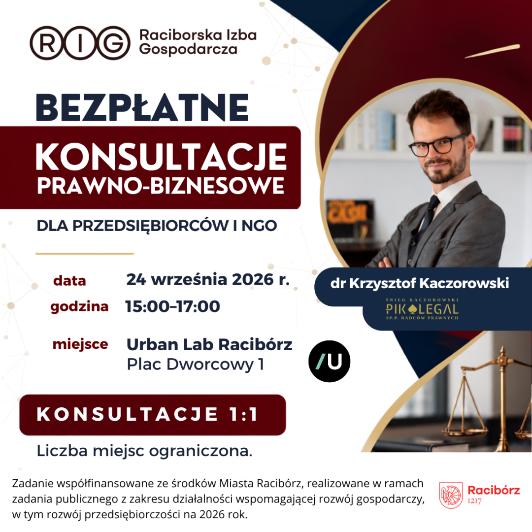 Bezpłatne Konsultacje Prawno-Biznesowe dla przedsiębiorców i NGO