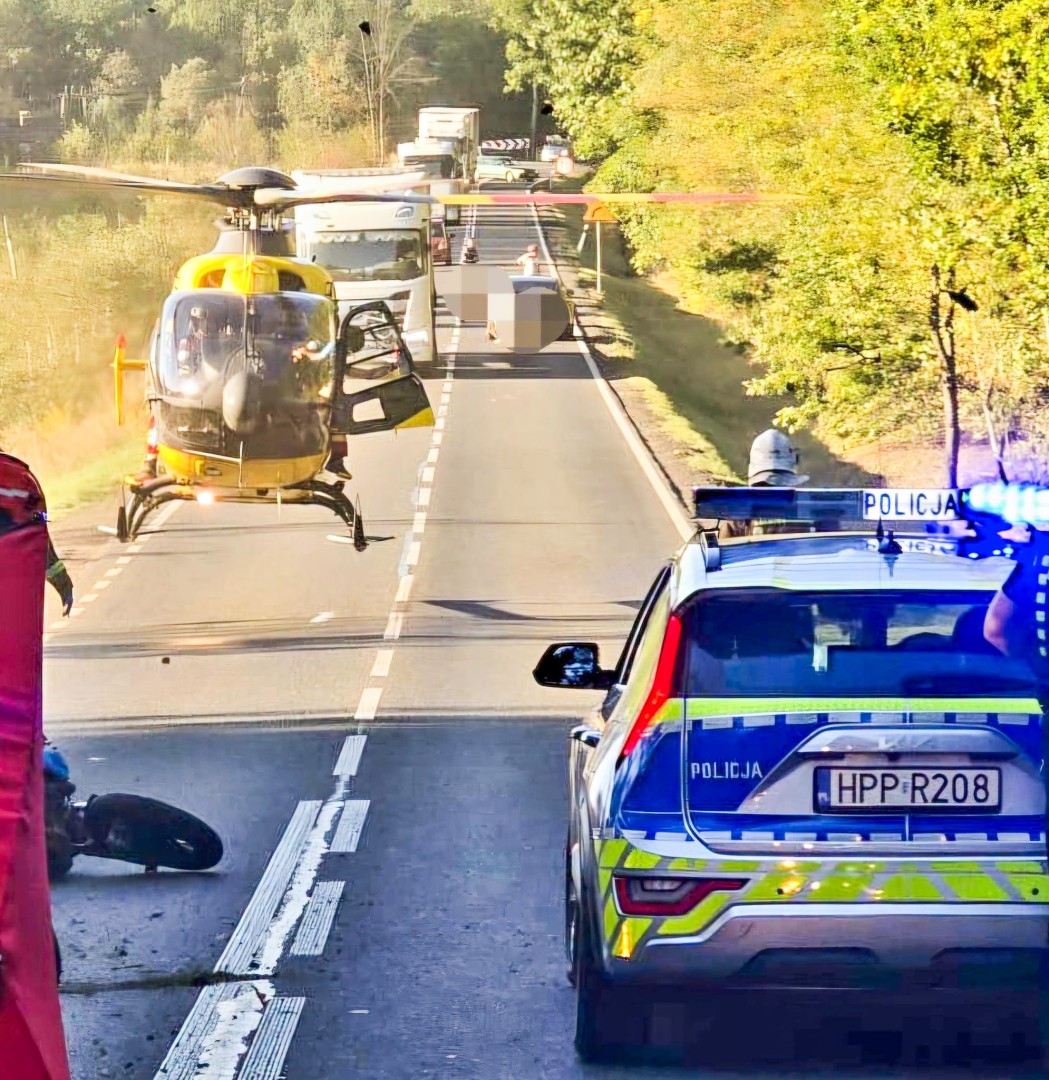 Tragiczny wypadek w Rudach. Zginęła 19-letnia pasażerka motocykla