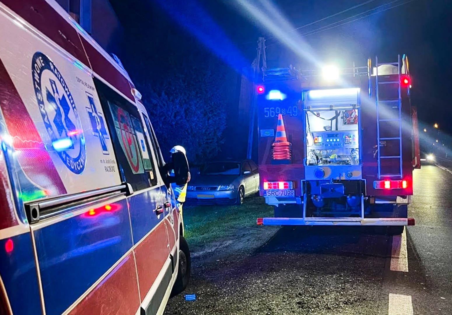Interwencje strażaków w Raciborzu i Tworkowie. Jedna osoba wymagała hospitalizacji