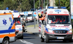 Parada karetek ratownictwa medycznego ulicami Raciborza - zobacz wideo - Serwis informacyjny z Raciborza - naszraciborz.pl
