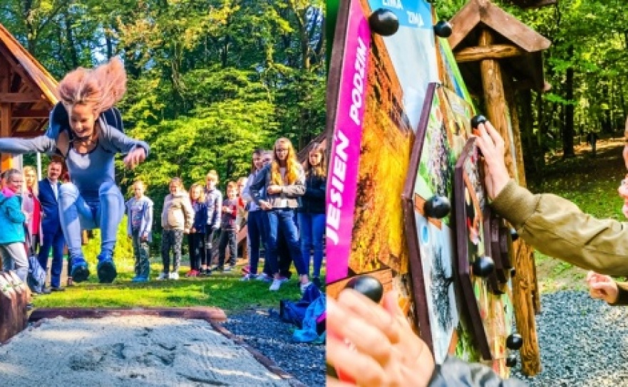 W lesie Obora otwarto Zieloną Klasę. Sporo atrakcji dla najmłodszych - Serwis informacyjny z Raciborza - naszraciborz.pl