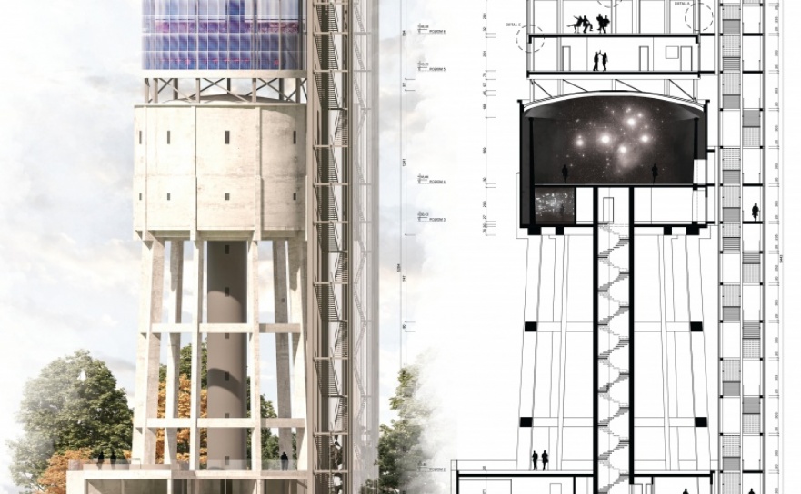 Wieża ciśnień - laboratorium nowych technologii  - Serwis informacyjny z Raciborza - naszraciborz.pl