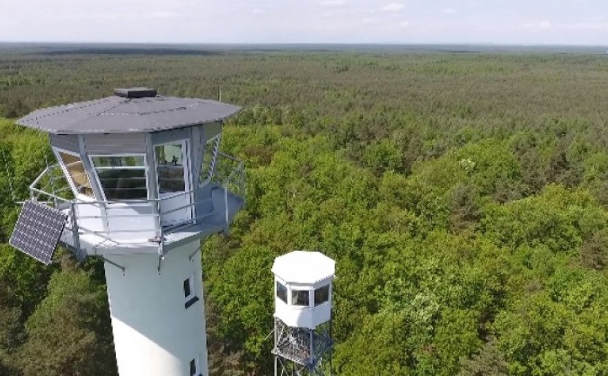 Raciborskie lasy jak na dłoni. Stąd widać każdy pożar FILM - Serwis informacyjny z Raciborza - naszraciborz.pl