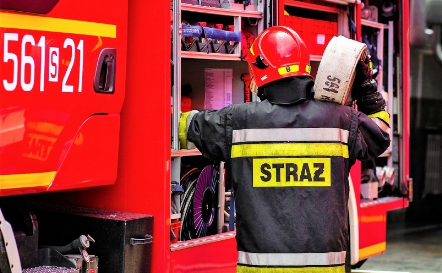 Wyciek paliwa z ciężarówki w Zabełkowie - Serwis informacyjny z Raciborza - naszraciborz.pl