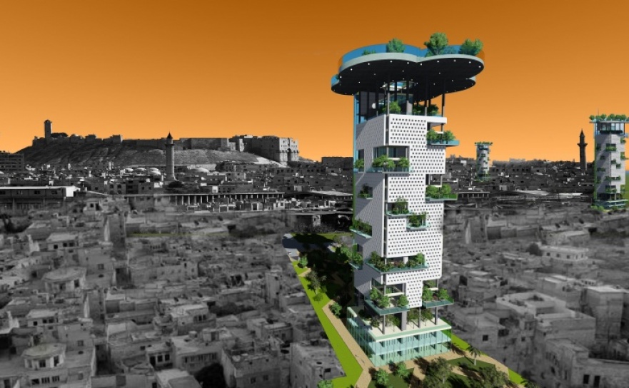 Post War Tower. W Raciborzu powstał projekt wieżowca dla Aleppo  - Serwis informacyjny z Raciborza - naszraciborz.pl