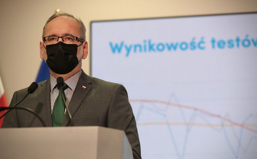 Niedzielski: zakładamy, że kumulacja zakażeń omikronem nastąpi w Polsce pod koniec stycznia