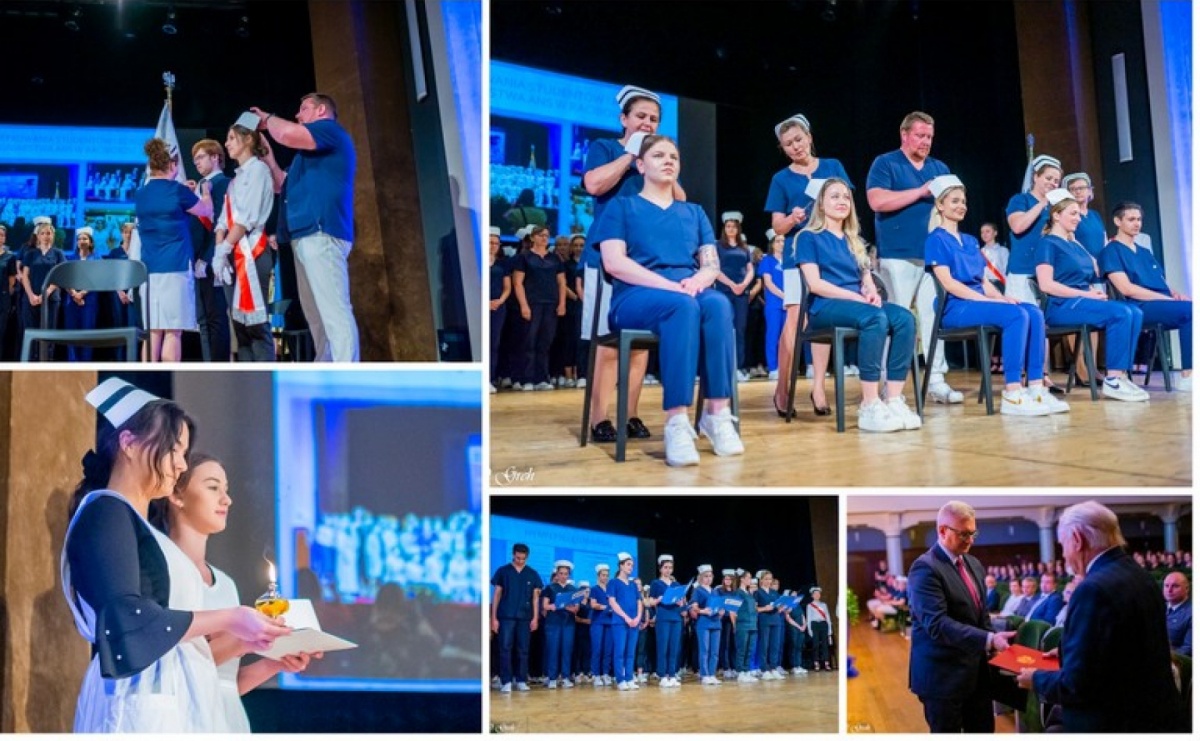 By zostać pielęgniarką trzeba kochać ludzi. Uroczystość czepkowania studentów ANS w Raciborzu [FOTO i WIDEO] - Serwis informacyjny z Raciborza - naszraciborz.pl