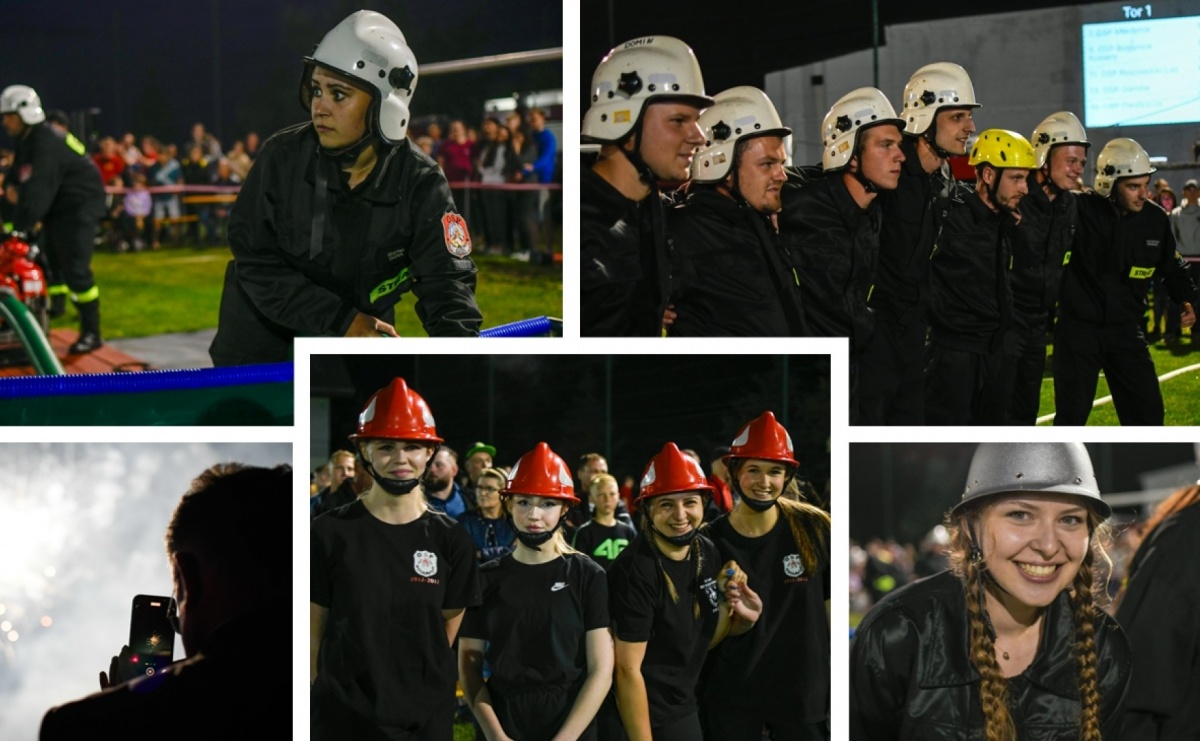 Nocne strażackie show w Bolesławiu. Sztuczne ognie i rywalizacja w ćwiczeniu bojowym [FOTO i WIDEO] - Serwis informacyjny z Raciborza - naszraciborz.pl
