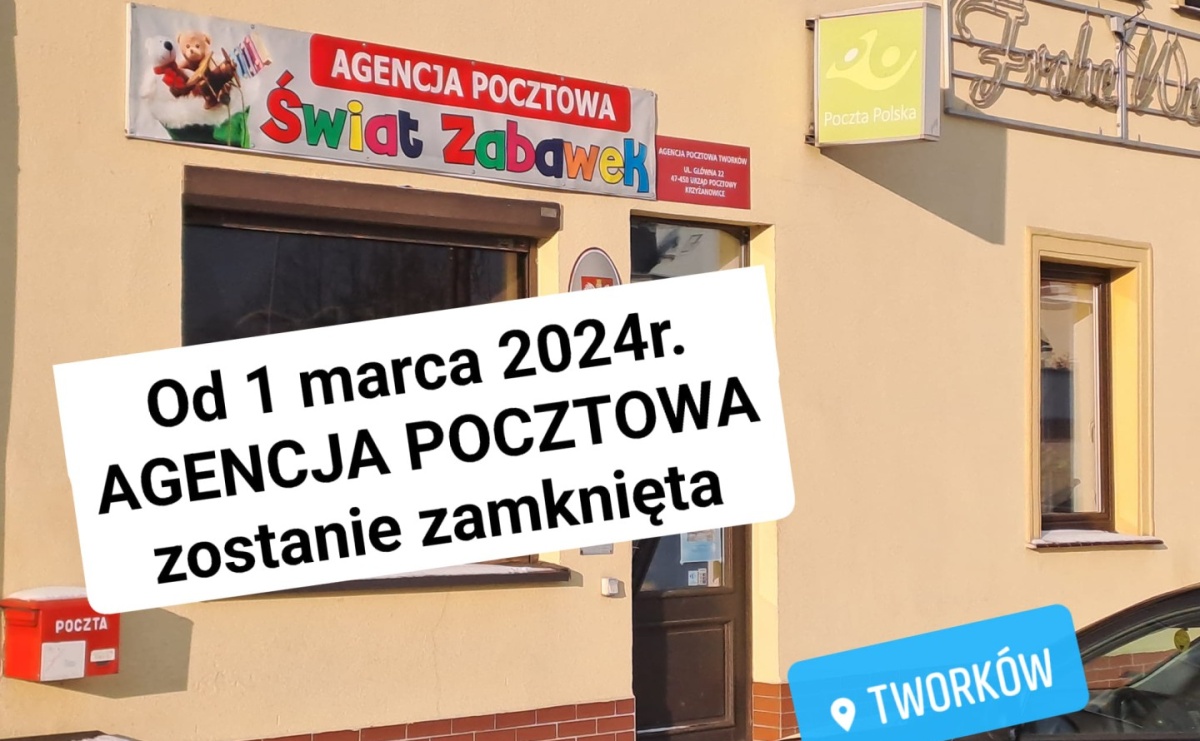 Tworków bez agencji pocztowej - Serwis informacyjny z Raciborza - naszraciborz.pl