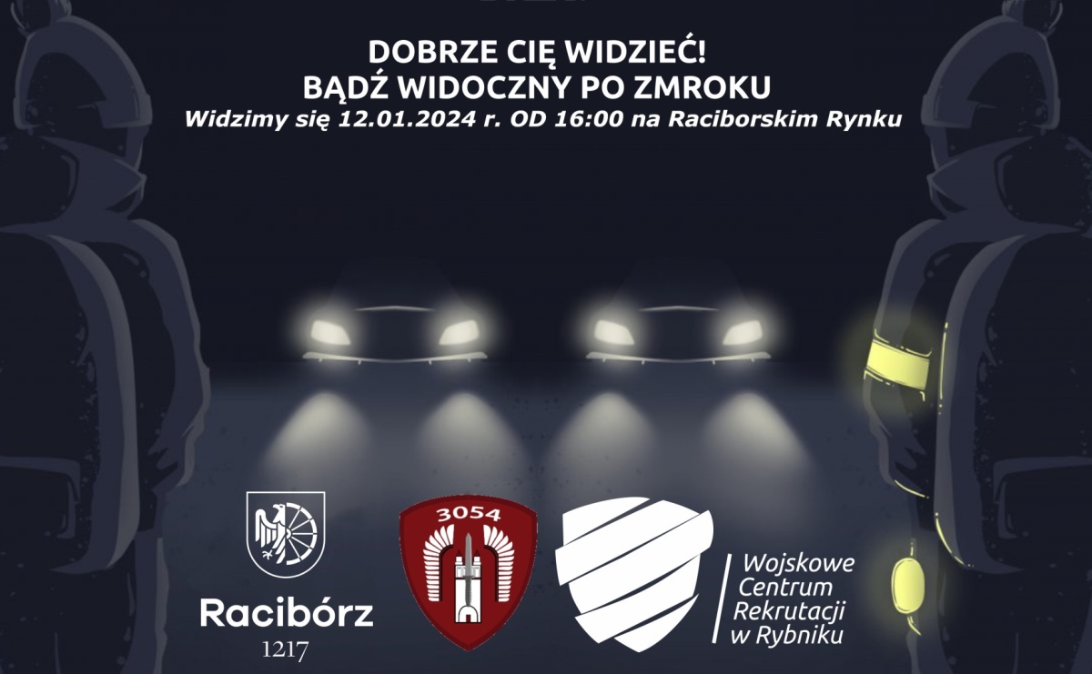 Akcja odblaskowa żołnierzy WCR na raciborskim Rynku - Serwis informacyjny z Raciborza - naszraciborz.pl
