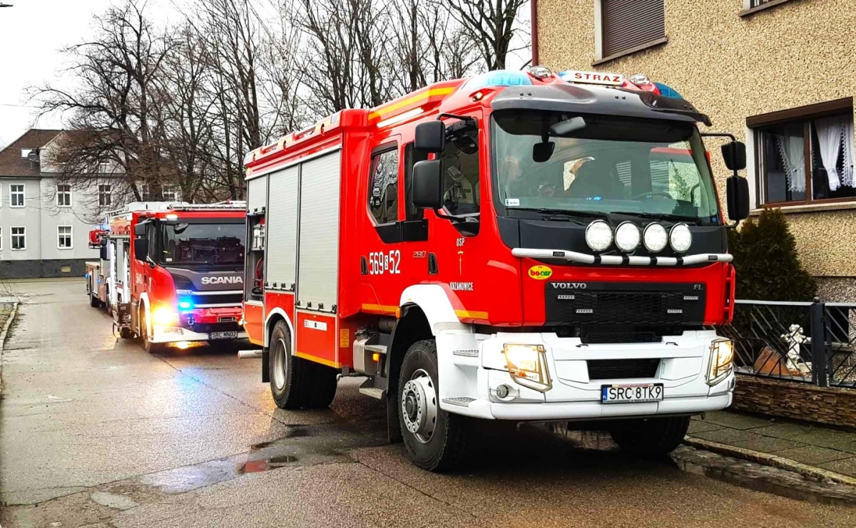 Pożar sadzy w Krzanowicach - Serwis informacyjny z Raciborza - naszraciborz.pl