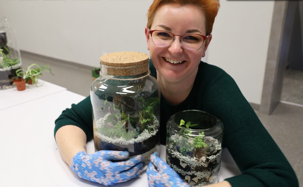 Projekt Biblioteka z pasją: rośliny w słoiku - Serwis informacyjny z Raciborza - naszraciborz.pl