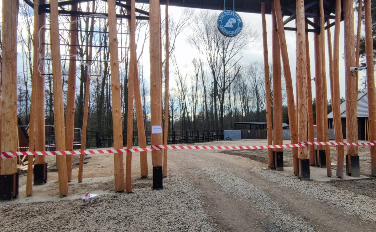 Zagroda żubrów w Brzeziu zamknięta do odwołania. W sobotę runęła tam wiata - Serwis informacyjny z Raciborza - naszraciborz.pl