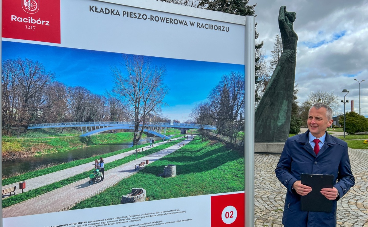 Włodarze pokazali kolejne wizualizacje, tym razem kładki nad Odrą - Serwis informacyjny z Raciborza - naszraciborz.pl