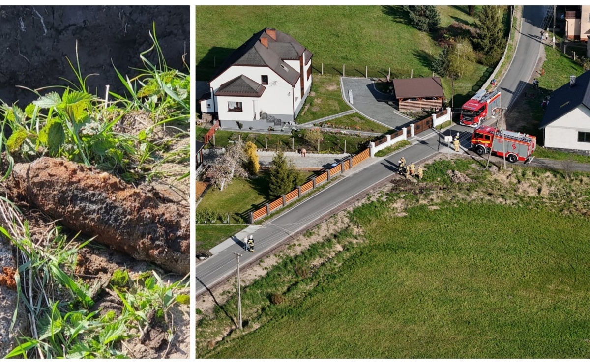 Groźne znalezisko w Górkach Śląskich [FOTO] - Serwis informacyjny z Raciborza - naszraciborz.pl