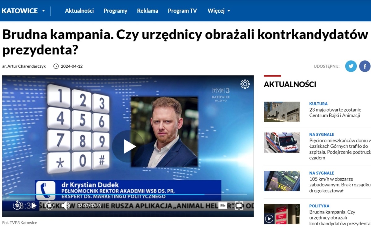 TVP o Raciborzu. Brudna kampania. Czy urzędnicy obrażali kontrkandydatów prezydenta? - Serwis informacyjny z Raciborza - naszraciborz.pl