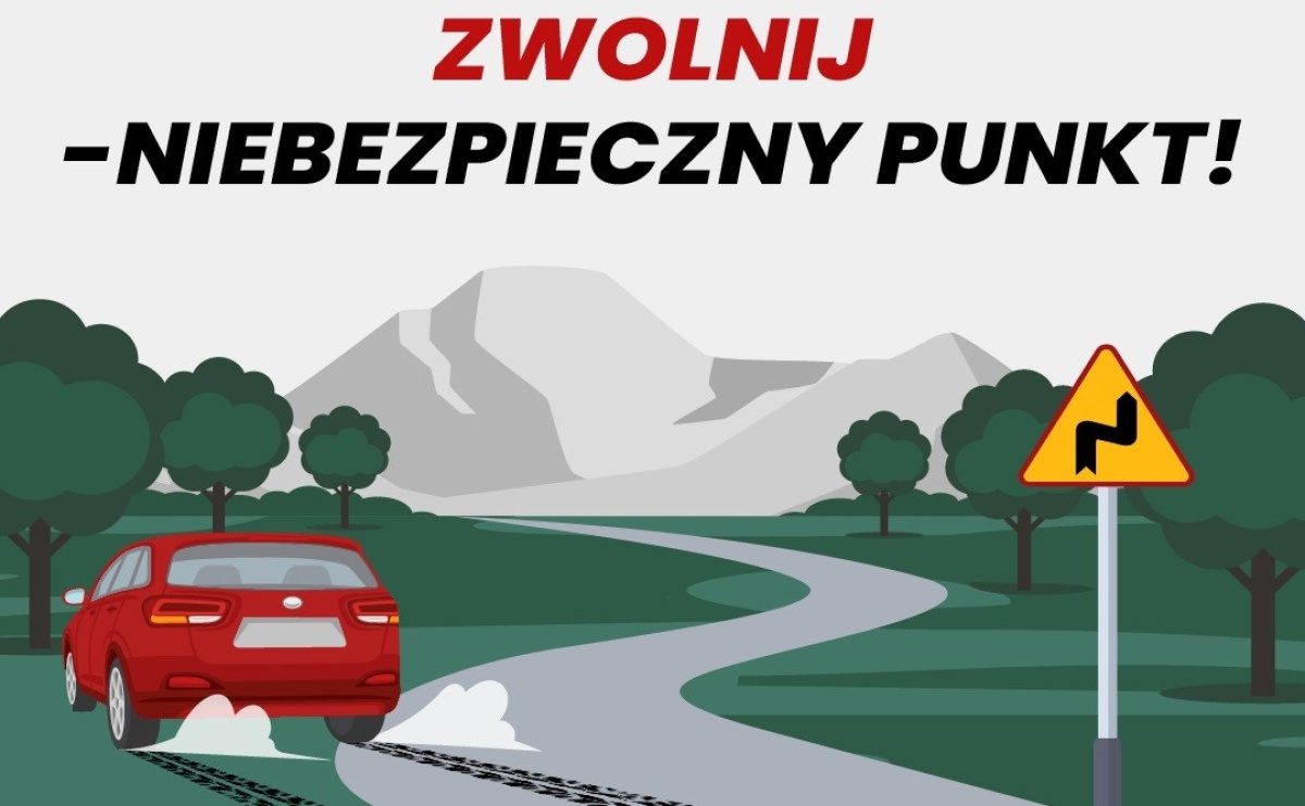 Zwolnij, niebezpieczny punkt. Pilotażowa akcja policji - Serwis informacyjny z Raciborza - naszraciborz.pl