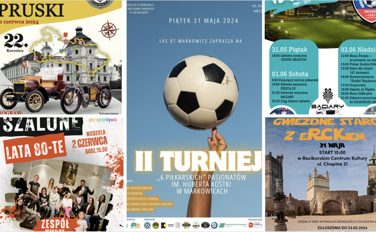 Imprezowy długi weekend. Sprawdź, co się będzie działo w Raciborzu i okolicy  - Serwis informacyjny z Raciborza - naszraciborz.pl