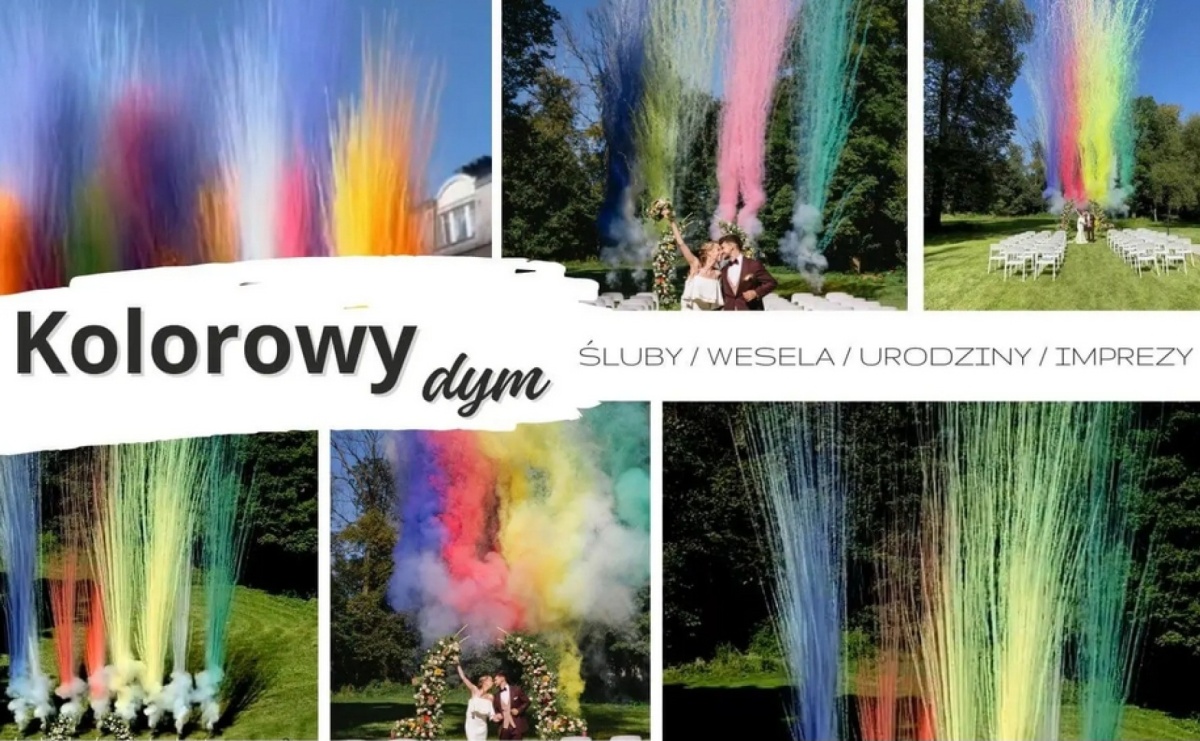 Kolorowy dym na wesele - magia, która Oczaruje Gości - Serwis informacyjny z Raciborza - naszraciborz.pl