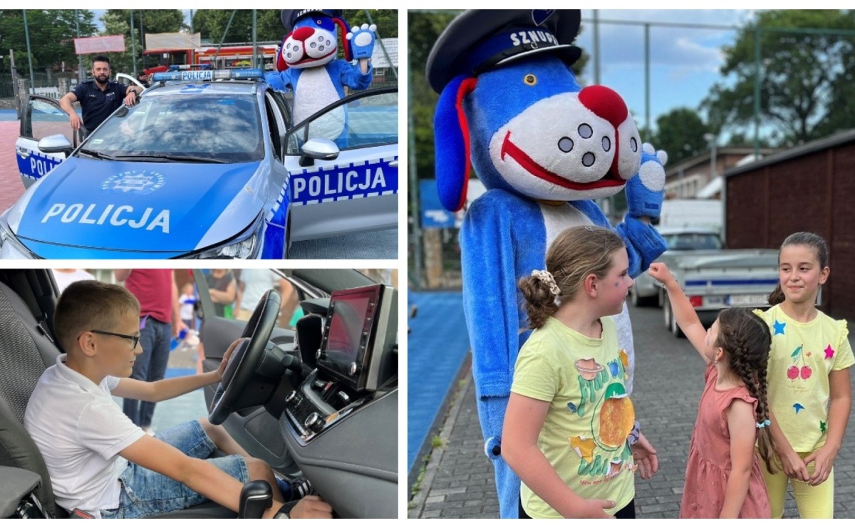 Piknik ze Sznupkiem i policjantami w SP 4 - Serwis informacyjny z Raciborza - naszraciborz.pl